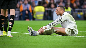 Mbappé en el partido de Valencia vs Real Madrid