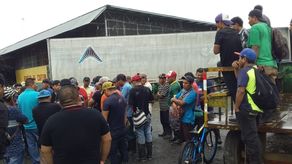 Trabajadores de la Industria Bananera en huelga