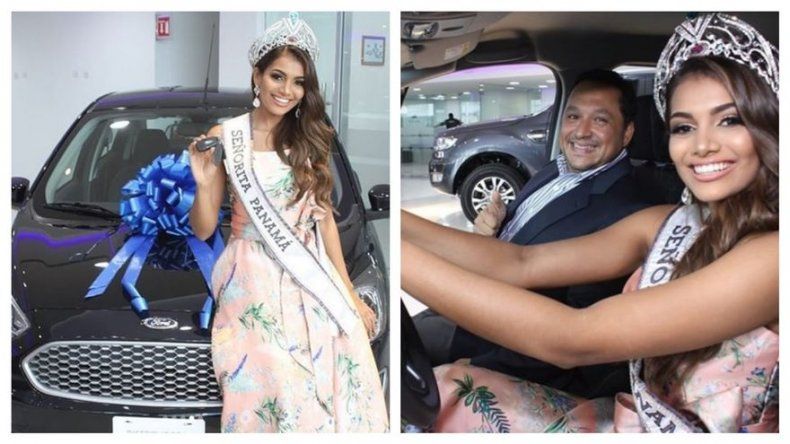 Entregan vehículo a Mehr Eliezer, como parte de los premios de Señorita Panamá