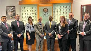 Javier Caraballo, procurador encargado, en su gira por Texas, Estados Unidos.