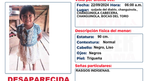 Alerta Amber en Panamá: Niña de 5 años es reportada como desaparecida