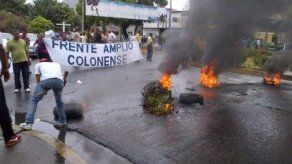 Protestas en Colón se agudizan