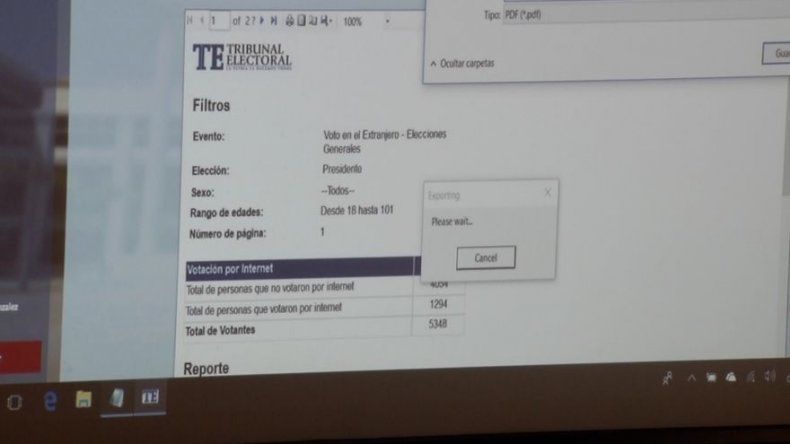Realizan acto de extracción de votos por internet y traslado de urna