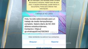 Denuncias de ofertas de trabajo mediante mensajes en WhatsApp. Denuncias de ofertas de trabajo mediante mensajes en WhatsApp.