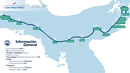 Mapa del proyecto del tren Panamá - David - Frontera. Mapa del proyecto del tren Panamá - David - Frontera.