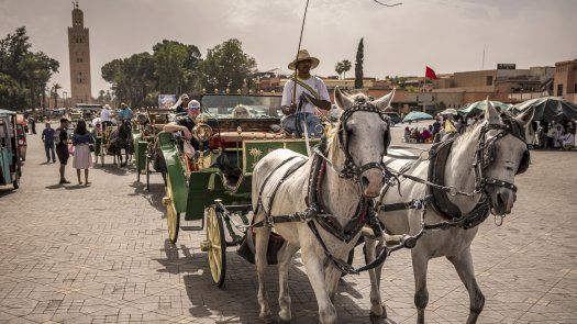 Marrakech, la capital del turismo en Marruecos, recobra vida tras el covid