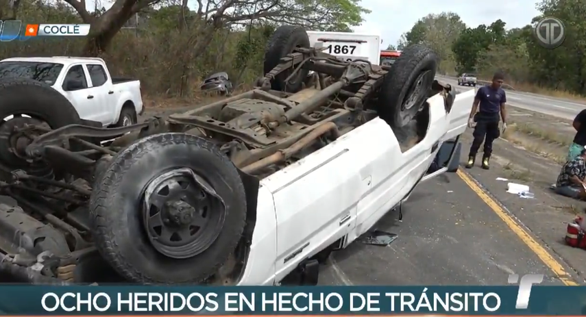 Accidente en la vía Panamericana deja 8 heridos