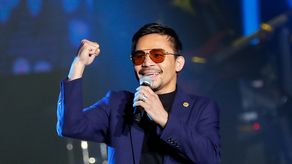 La estrella del boxeo y senador filipino, Manny Pacquiao.﻿.