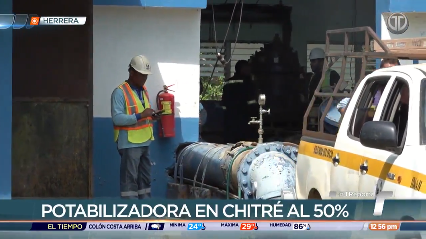 Planta potabilizadora Roberto Reyna opera al 50% de su capacidad