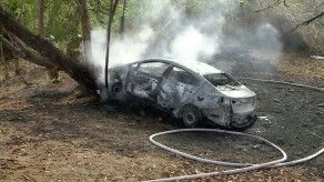 Se incendia vehículo en el Corredor Sur