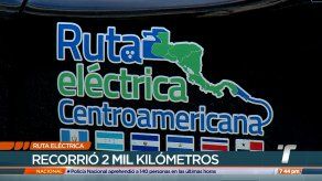 Caravana verde llega a Panamá desde Guatemala para promover el uso de autos eléctricos