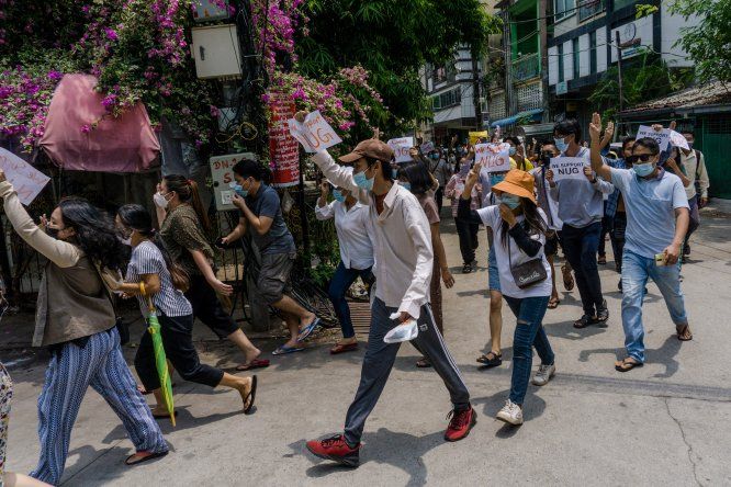 La mayoría de las protestas son pacíficas.