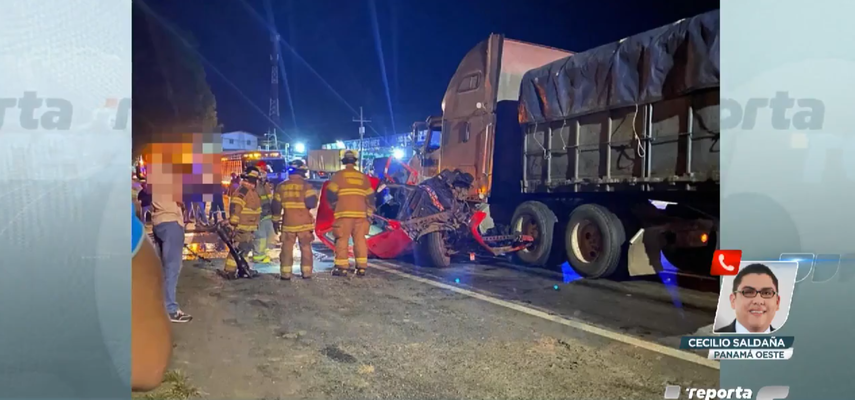 Dos personas fallecen en accidente de tránsito en La Chorrera
