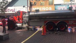 Incendio en la Avenida Central.