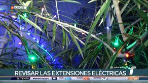 Bomberos en Coclé dan recomendaciones sobre uso de luces de Navidad