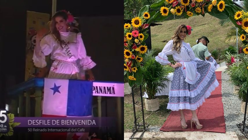 Ariela Combe durante sus actividades en el Certamen Internacional del Café.