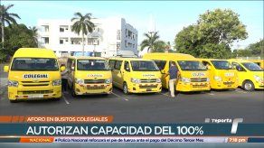 Permitirán el 100% de aforo en los buses colegiales