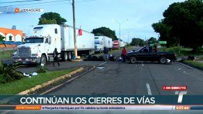 Continúan cierres de vía en Veraguas