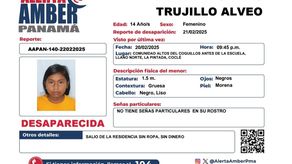Alerta Amber por menor de 14 años desaparecida