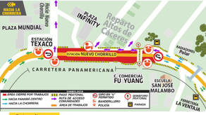 Metro de Panamá anuncia cierres en la Carretera Panamericana