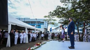 El presidente Laurentino Cortizo estuvo presente en los actos protocolares del 5 de noviembre en Colón.