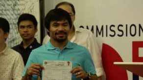 Manny Pacquiao presenta su candidatura al Senado de Filipinas