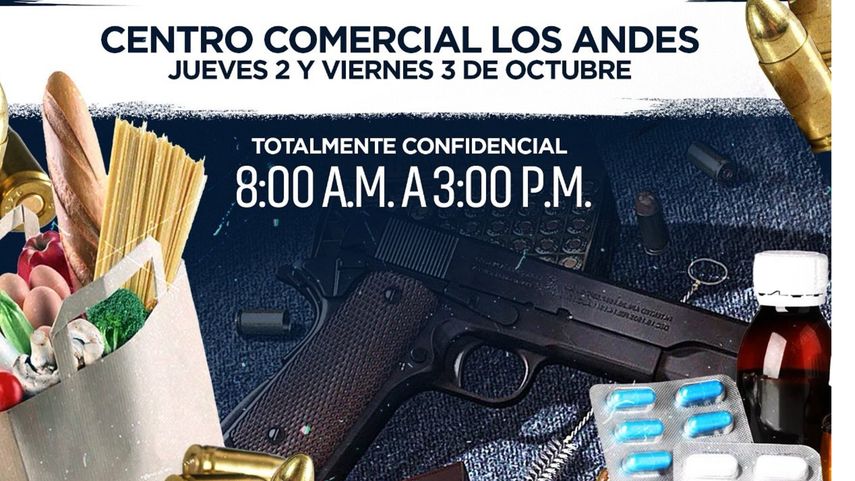 Programa de intercambio de armas por comida y medicinas.