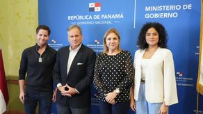 La ministra de Gobierno se reúne con los alcaldes Mayer Mizrachi e Irma Hernández, y el ministro Navarro.