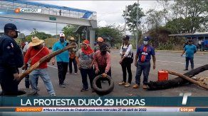 Suspenden cierres de calle en Tolé tras lograr acuerdo