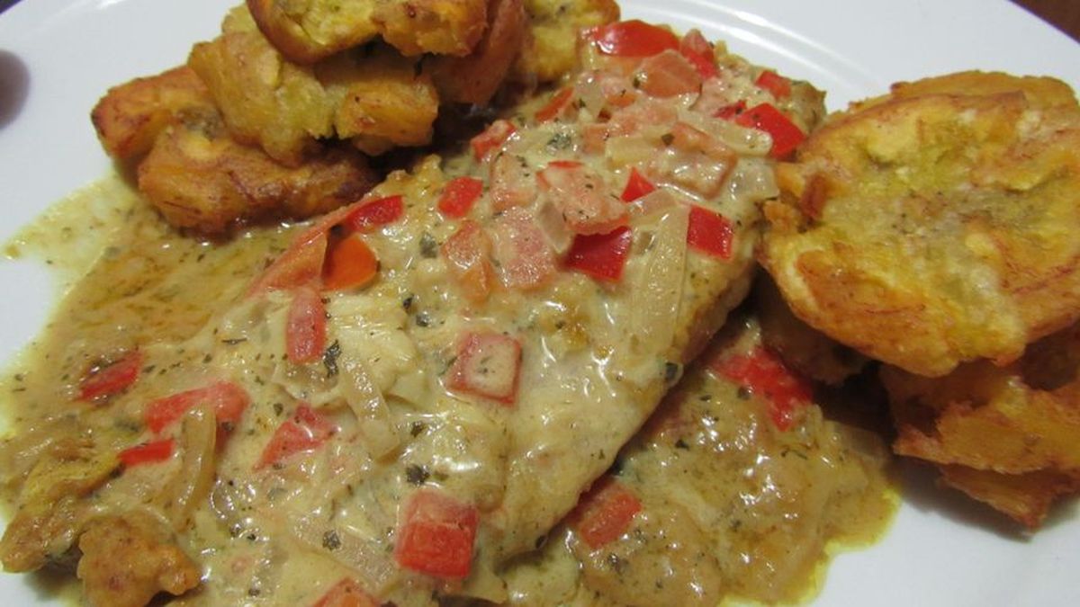 Pescado al curry y leche de coco