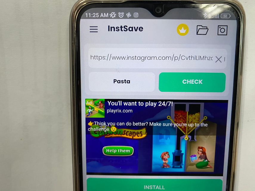 Menú principal de la aplicación Menú principal de la aplicación