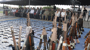 Destruyen más de mil armas de fuego del Programa de Entrega Voluntaria
