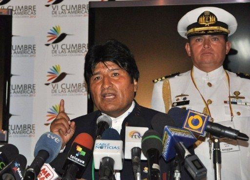 Presidente Morales dice estar preocupado por salud de Chávez