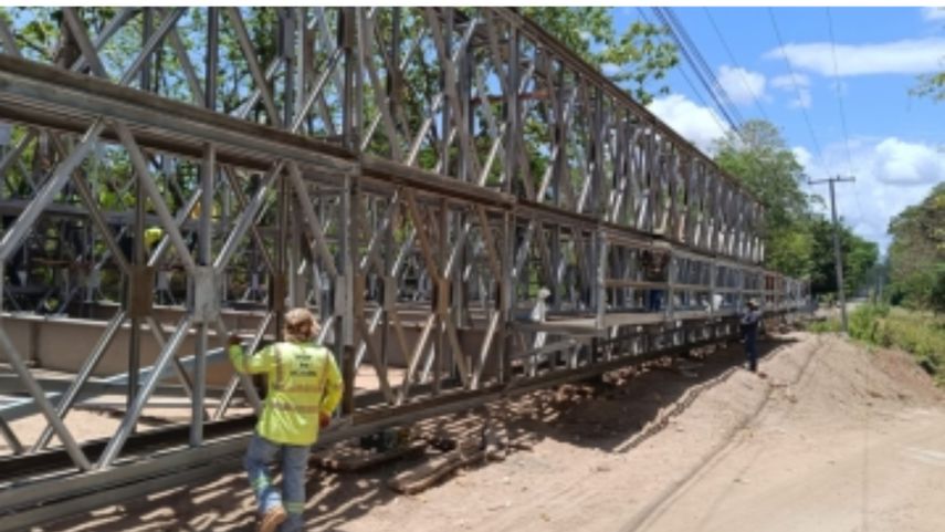 MOP anunció trabajos en el puente sobre el río Los Valles.