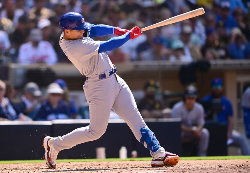 Miguel Amaya regresó a las Grandes Ligas con cuadrangular