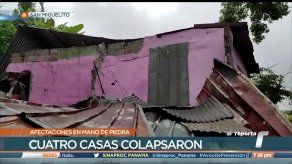 Cuatro familias de Mano de Piedra pierden todo tras colapso de sus residencias