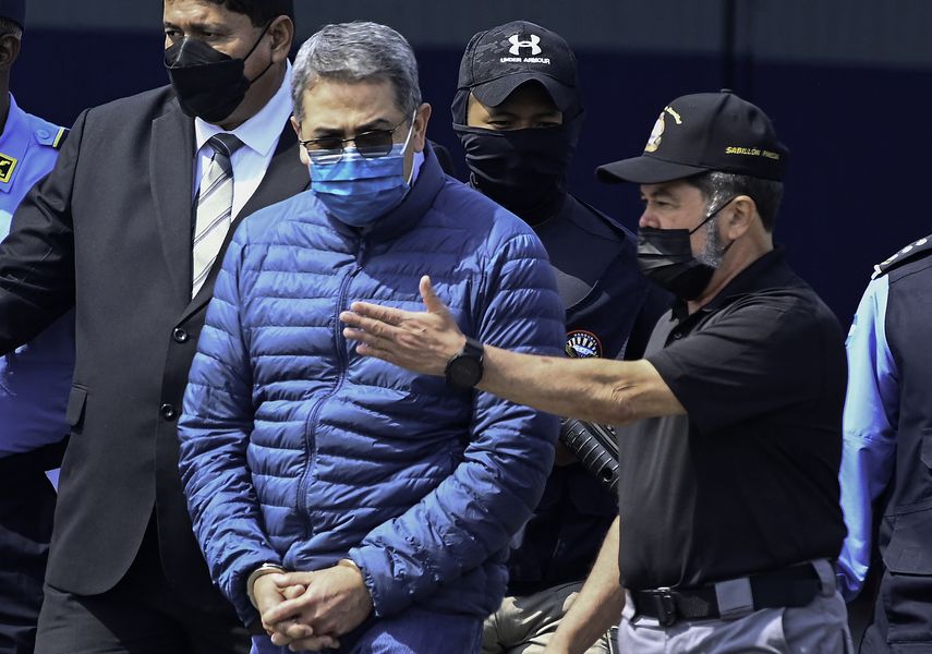 El expresidente Juan Orlando Hernández fue extraditado a Estados Unidos.