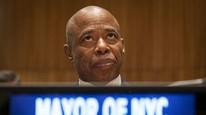 El alcalde de la ciudad de Nueva York, Eric Adams﻿.