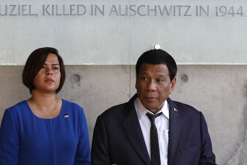 Sara Duterte y el presidente de Filipinas