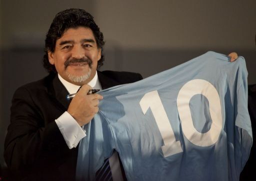 Maradona conoció a su hijo Diego Fernando, nacido hace tres meses
