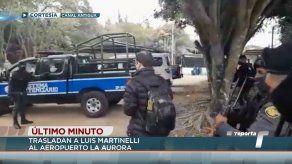 Luis Enrique Martinelli está en la Fuerza Aérea Guatemalteca para su extradición