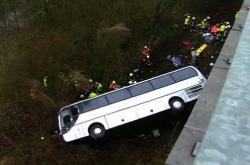 Heridos del accidente del autobús ruso en Bélgica siguen en estado grave