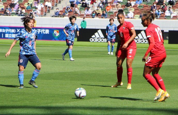 Partido amistoso entre las selección femenina de Panamá y Japón.