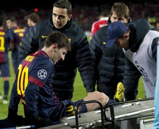 Messi solo tendría una contusión en la rodilla izquierda