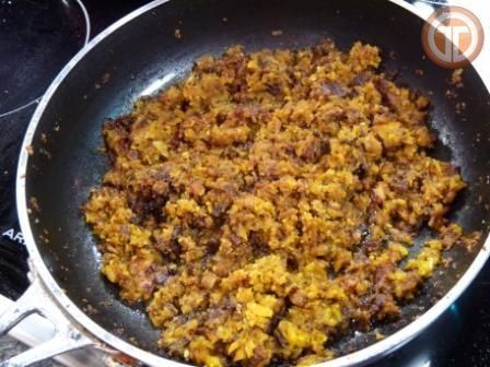 Crema de arvejas con bacon