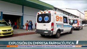 Explosión en laboratorio farmacéutico deja varios heridos