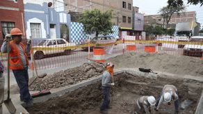 Espacio donde se encontraban los restos arqueológicos.