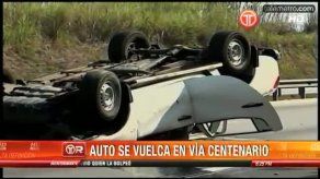 Accidente en vía Puente Centenario provoca gran congestionamiento