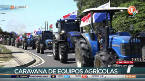Caravana de productores de arroz en Chiriquí