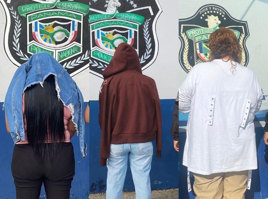 Extorsionistas capturados por la Policía Nacional en Panamá Oeste
